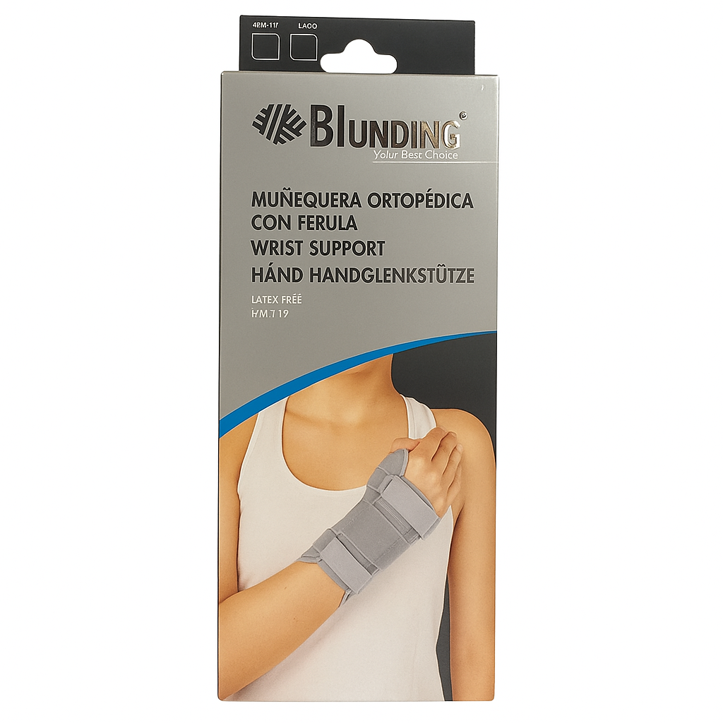 MUÑEQUERA ORTOPEDICA CON FERULA